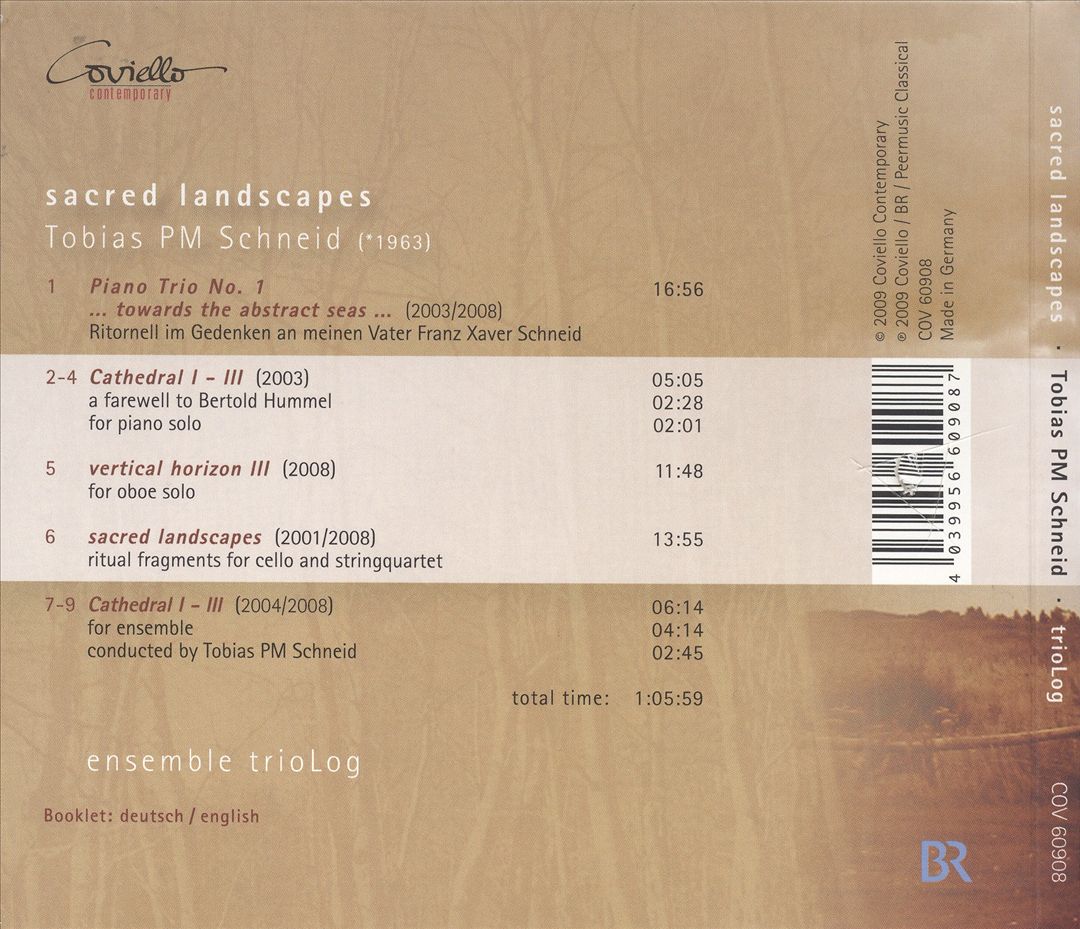 Tobias PM Schneid: Sacred Landscapes cover art