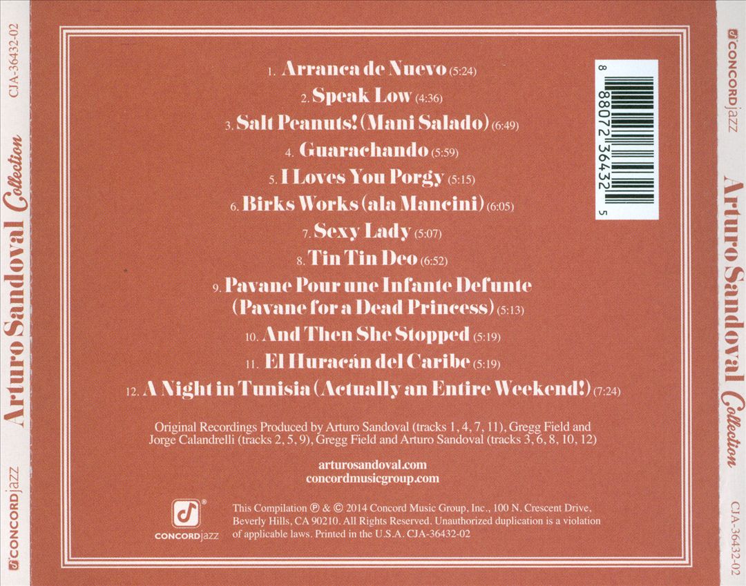 Arturo Sandoval Collection cover art