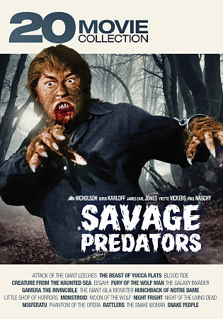 Savage Predators: 20 Movie Collection cover art