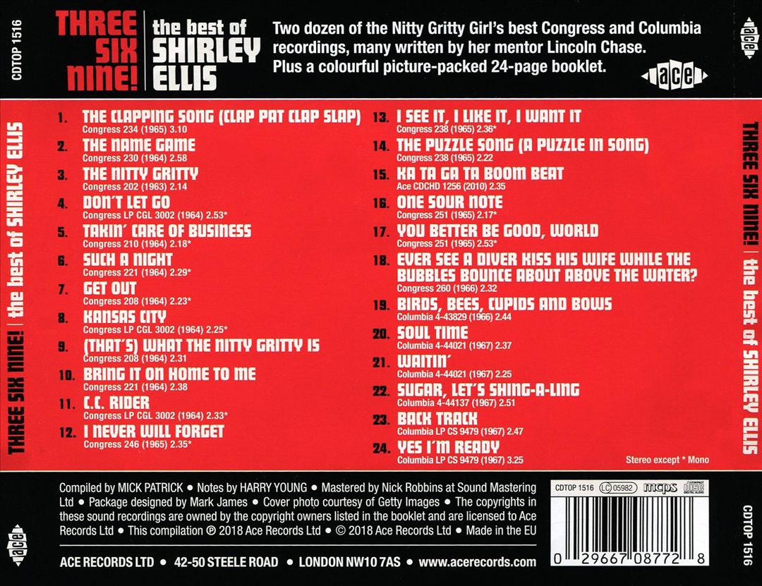 Three Six Nine!: The Best of Shirley Ellis cover art