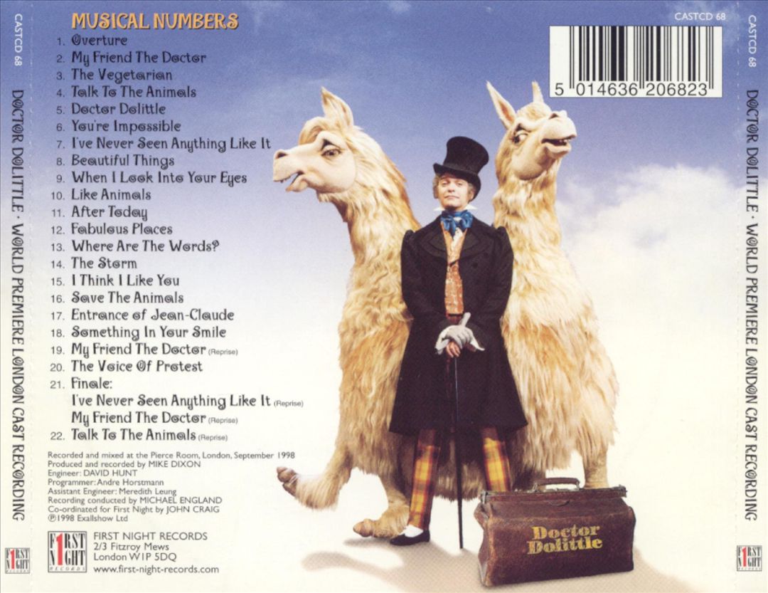 Doctor Dolittle [London Cast Recording] cover art