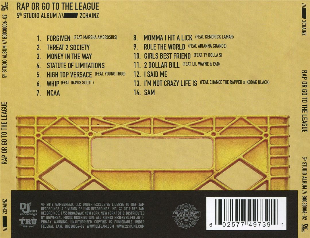 Rap or Go to the League cover art