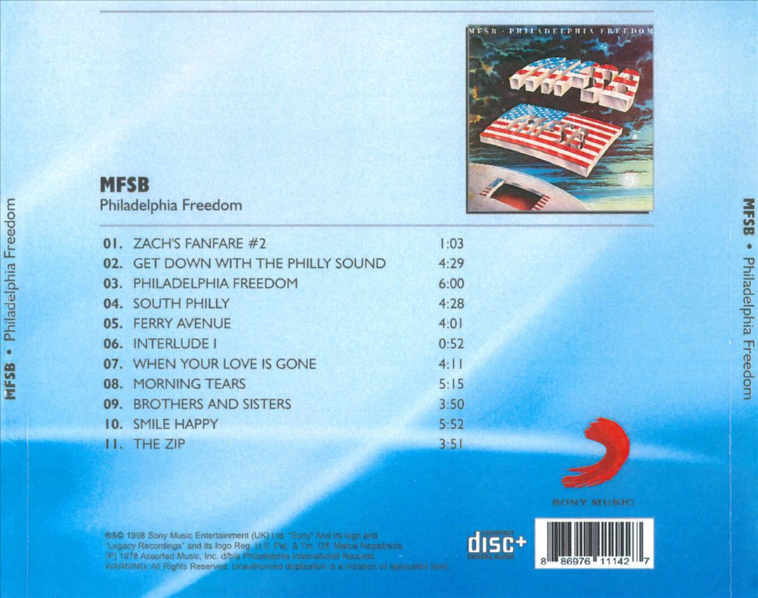 Philadelphia Freedom cover art