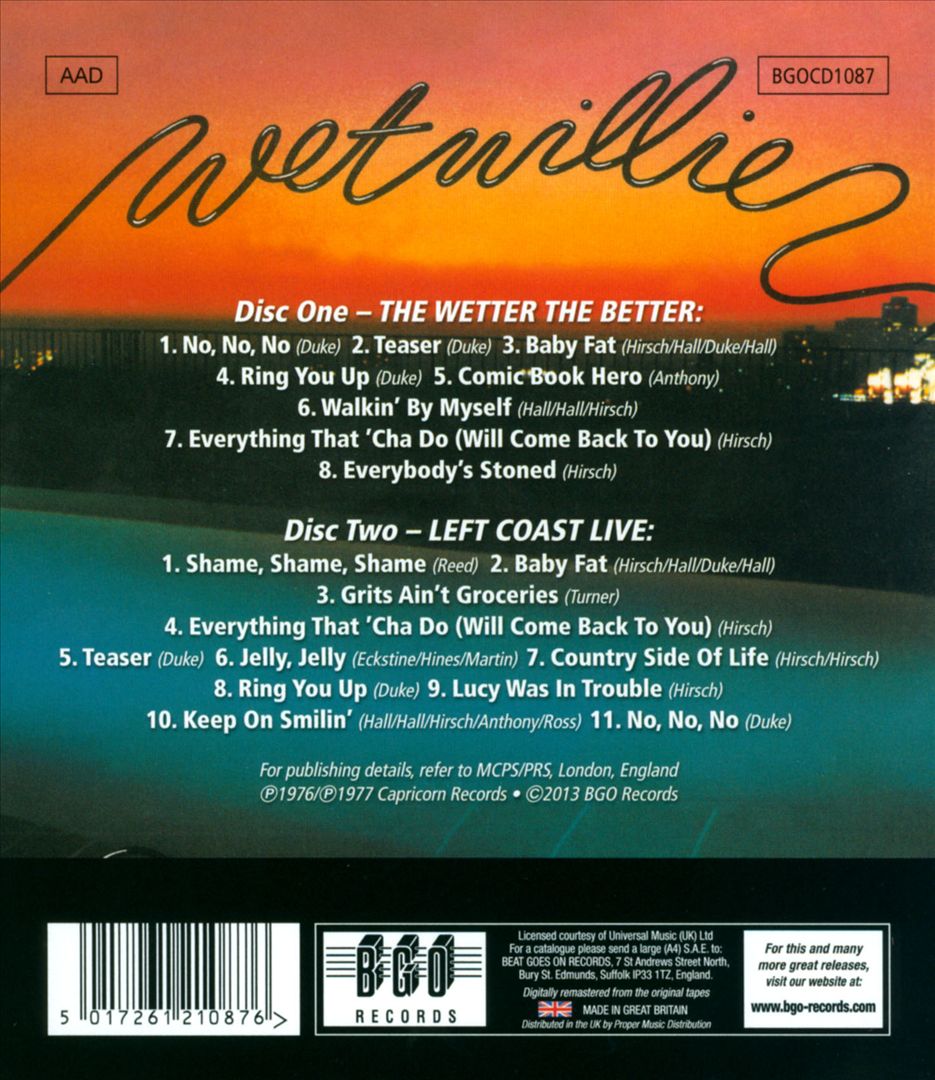Wetter the Better/Left Coast Live cover art