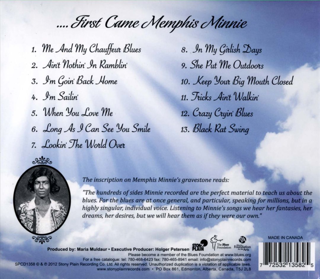 ...First Came Memphis Minnie cover art