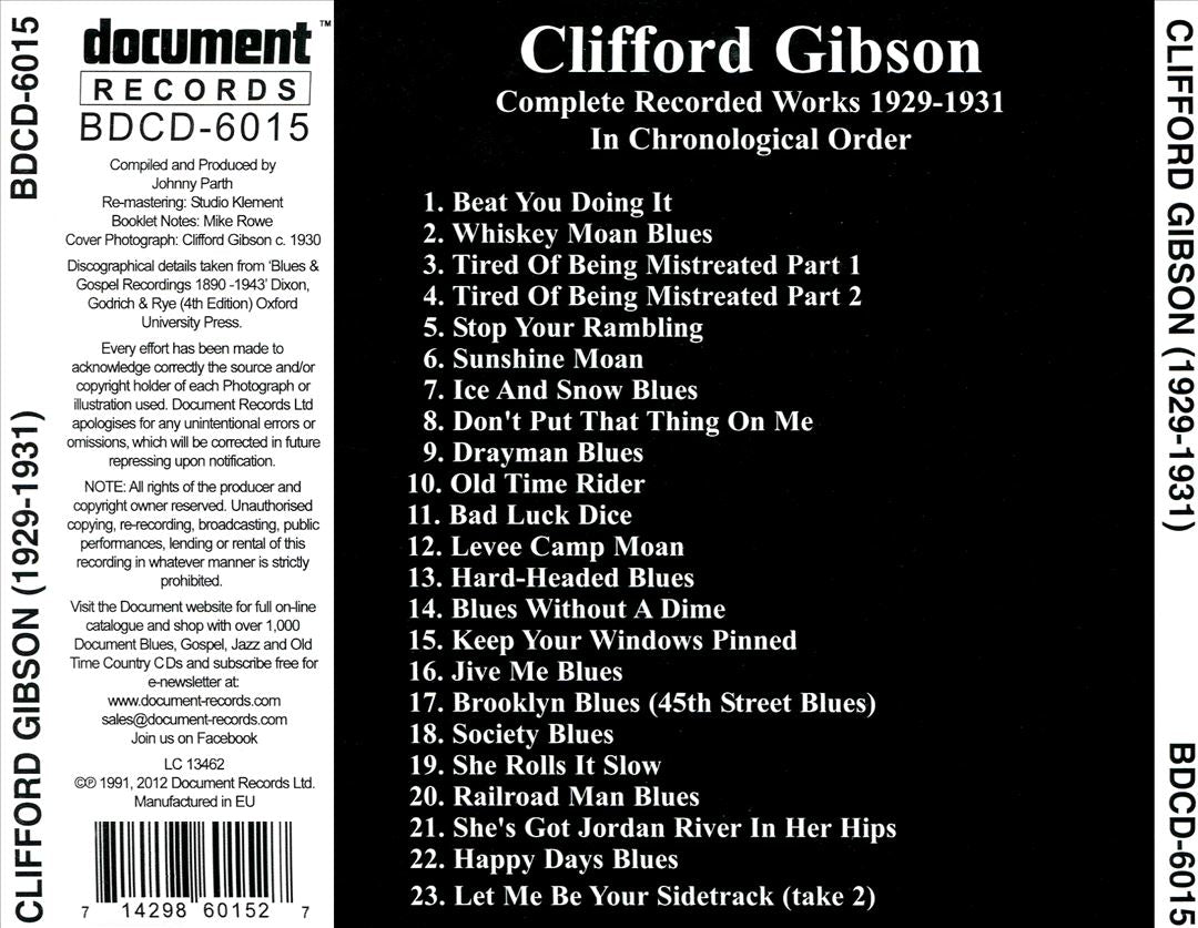 Complete Recorded Works (1929-1931) cover art