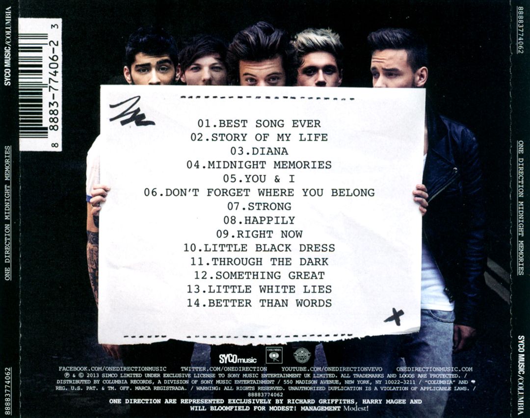 Midnight Memories cover art