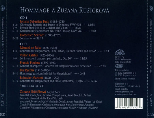 Hommage à Zuzanna Ruzickova cover art