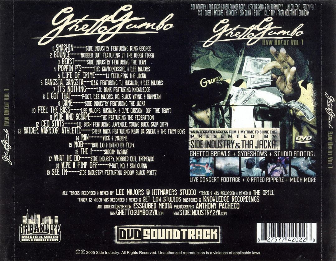 Ghetto Gumbo Raw Uncut, Vol. 1 cover art