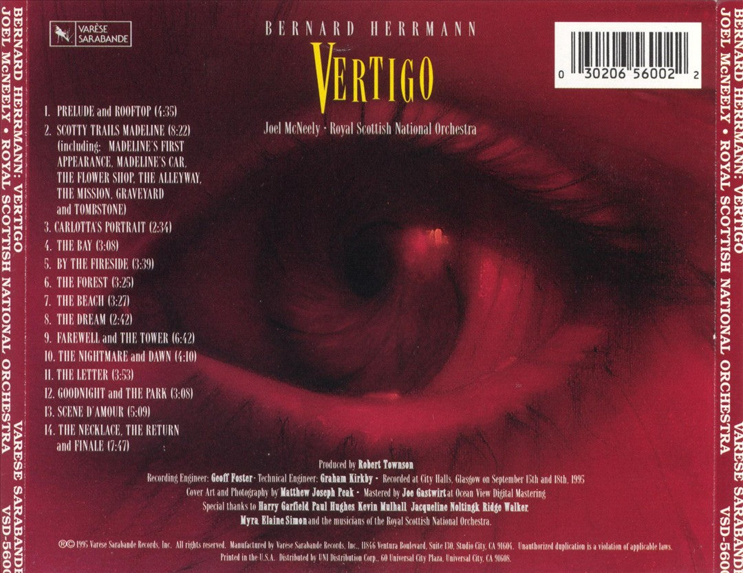 Bernard Herrmann: Vertigo cover art