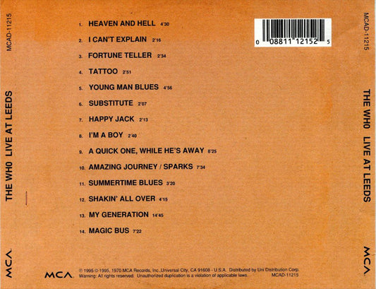Live at Leeds [Bonus Tracks] cover art