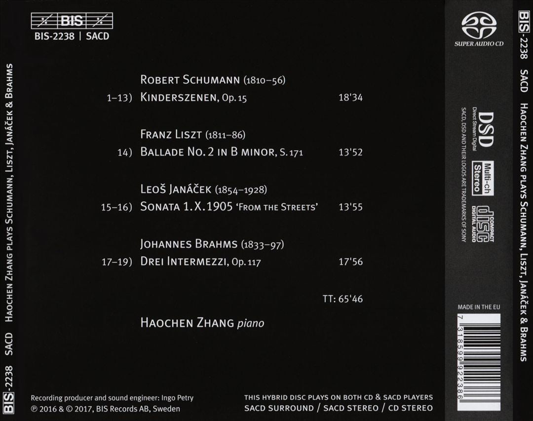 Schumann, Liszt, Janácek, Brahms cover art