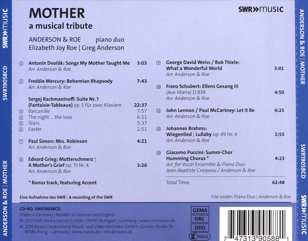 Mother: A Musical Tribute cover art