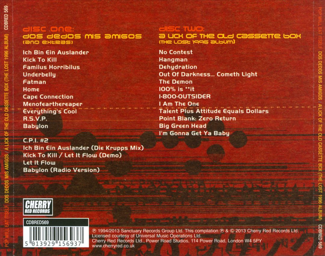 Dos Dedos Mis Amigos/A Lick of the Old Cassette Box (The Lost 1996 Album) cover art
