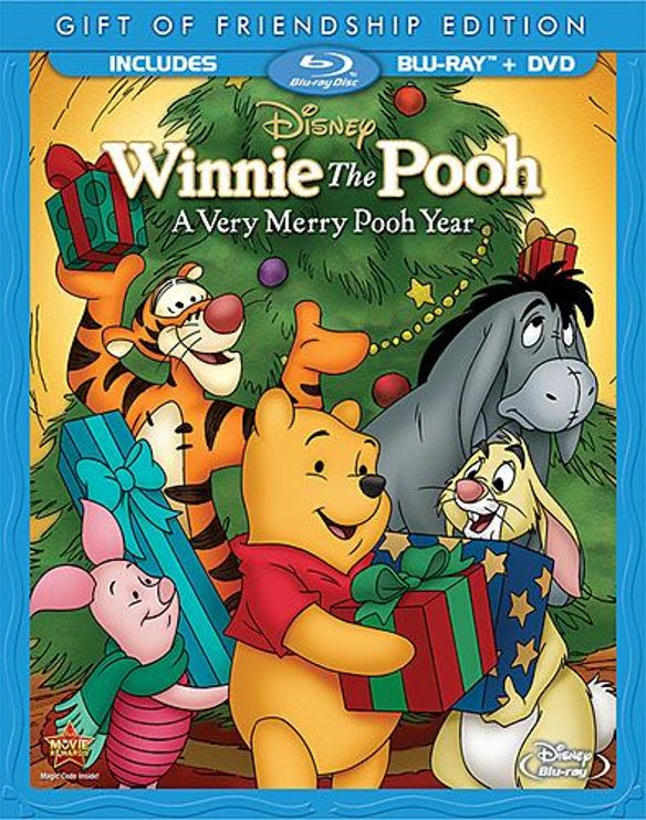 Winnie the Pooh: A Very Merry Pooh Year [Blu-ray/DVD] cover art