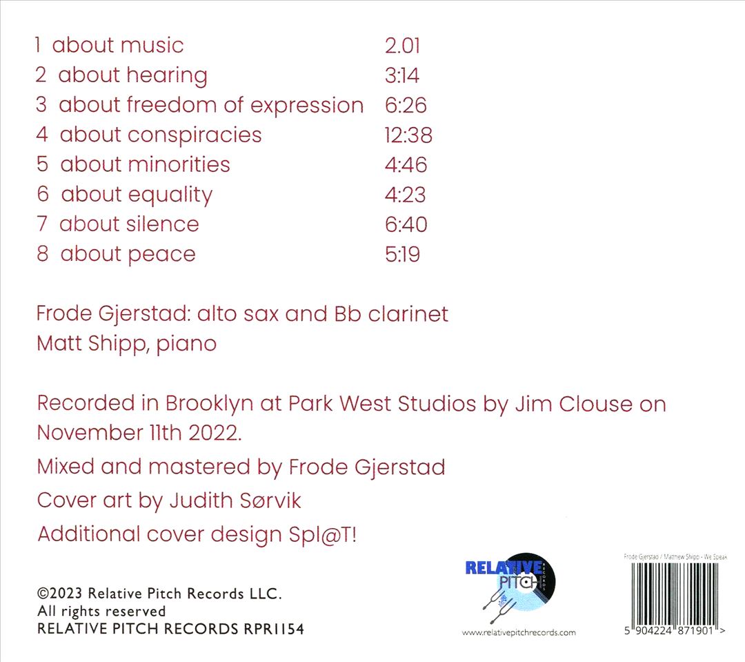 We Speak cover art