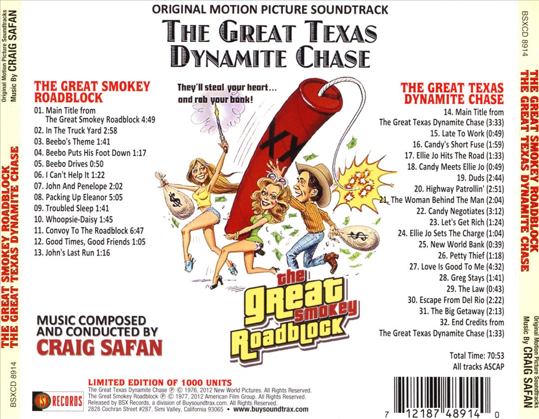 Great Texas Dynamite Chase [Original Motion Picture Soundtrack] cover art