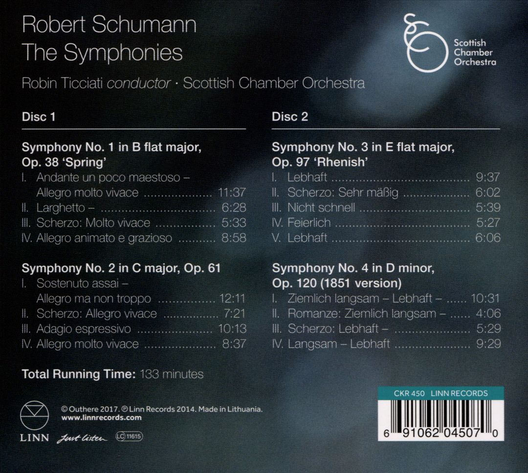 Robert Schumann: The Symphonies cover art