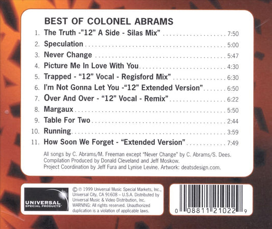 Best of Colonel Abrams cover art