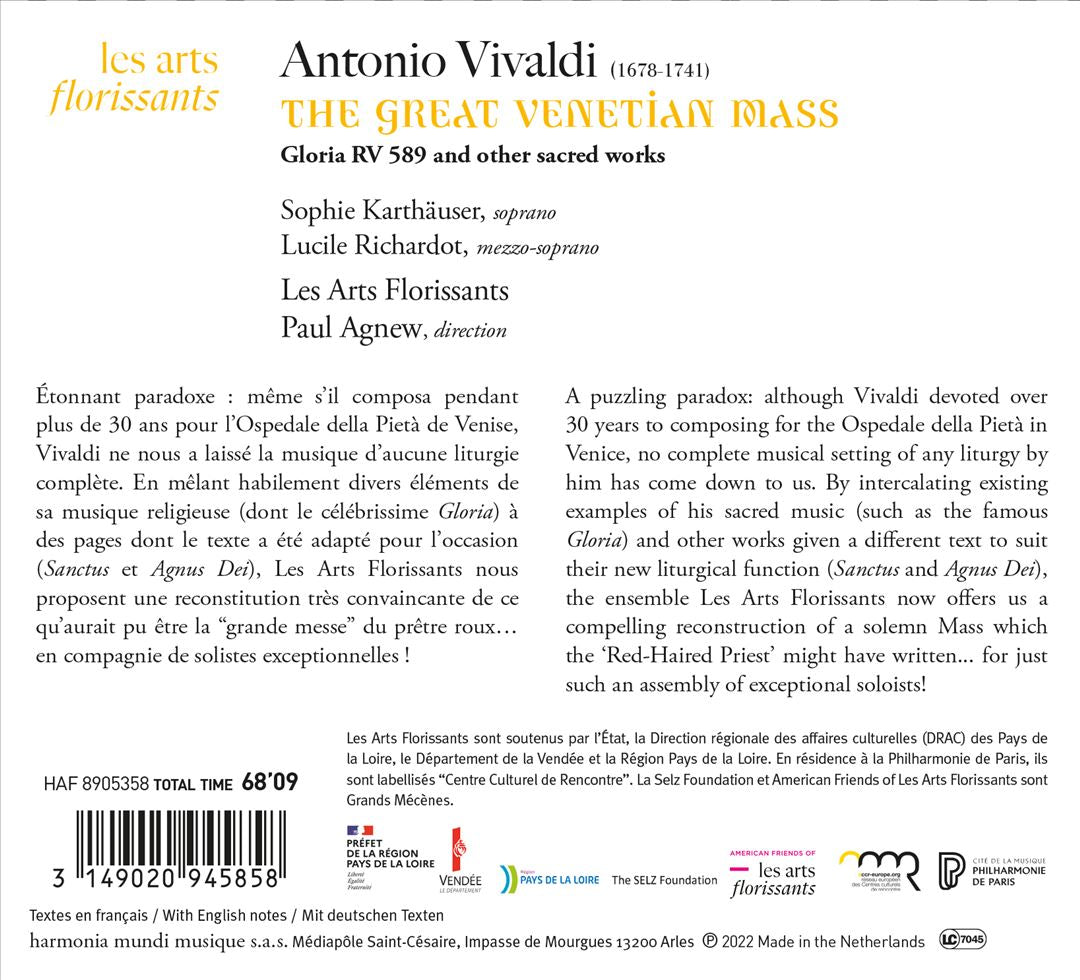 Vivaldi: The Great Venetian Mass cover art