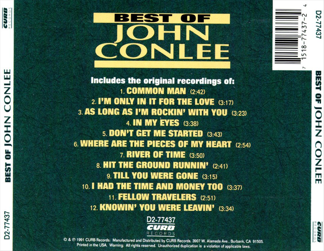 Best of John Conlee cover art