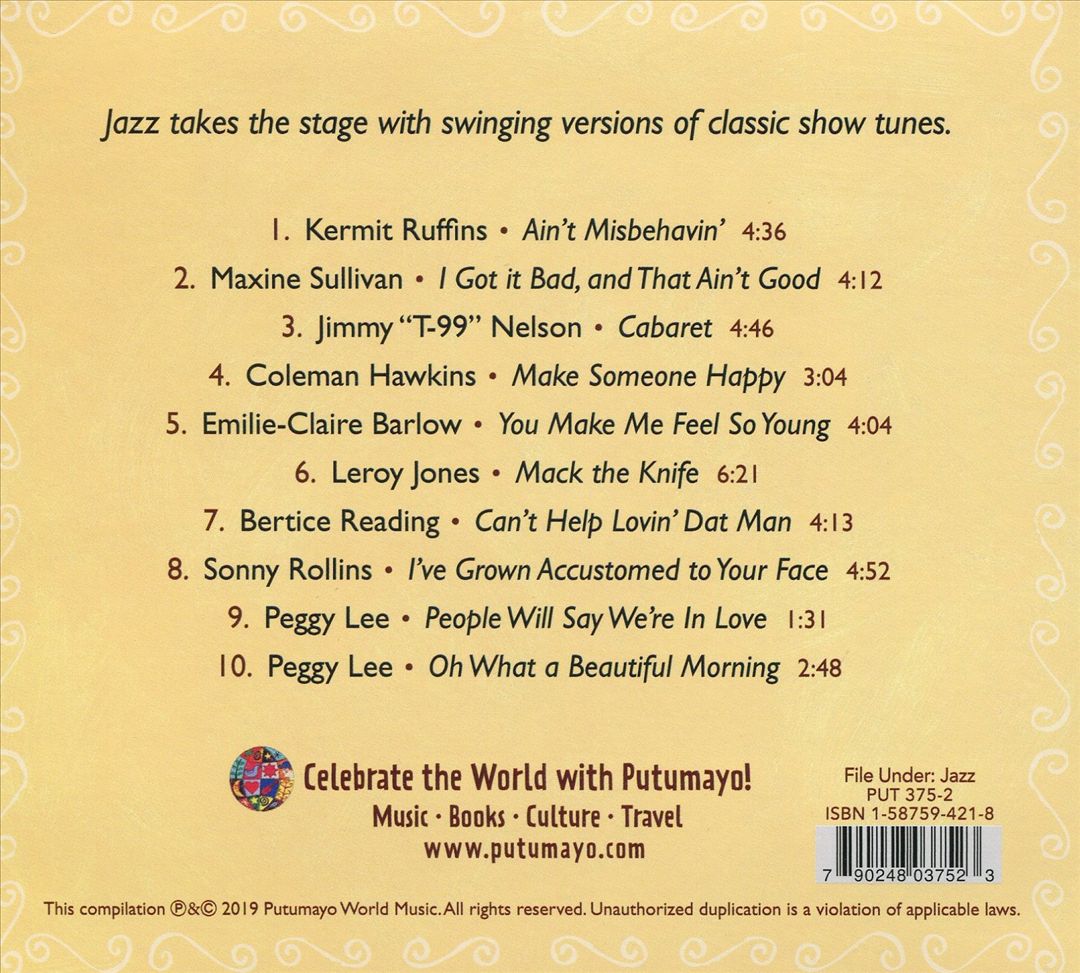 Putumayo Presents Broadway Jazz cover art