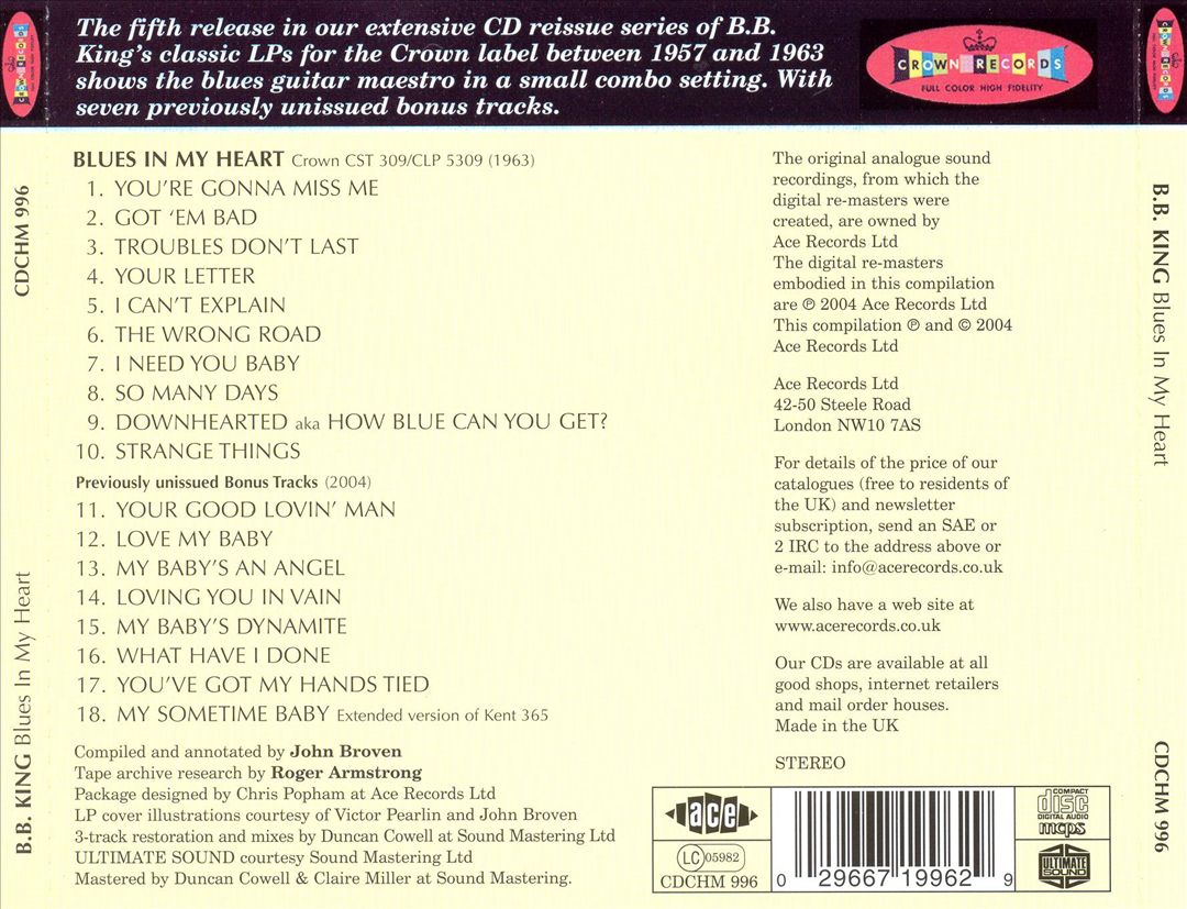Blues in My Heart [Bonus Tracks] cover art