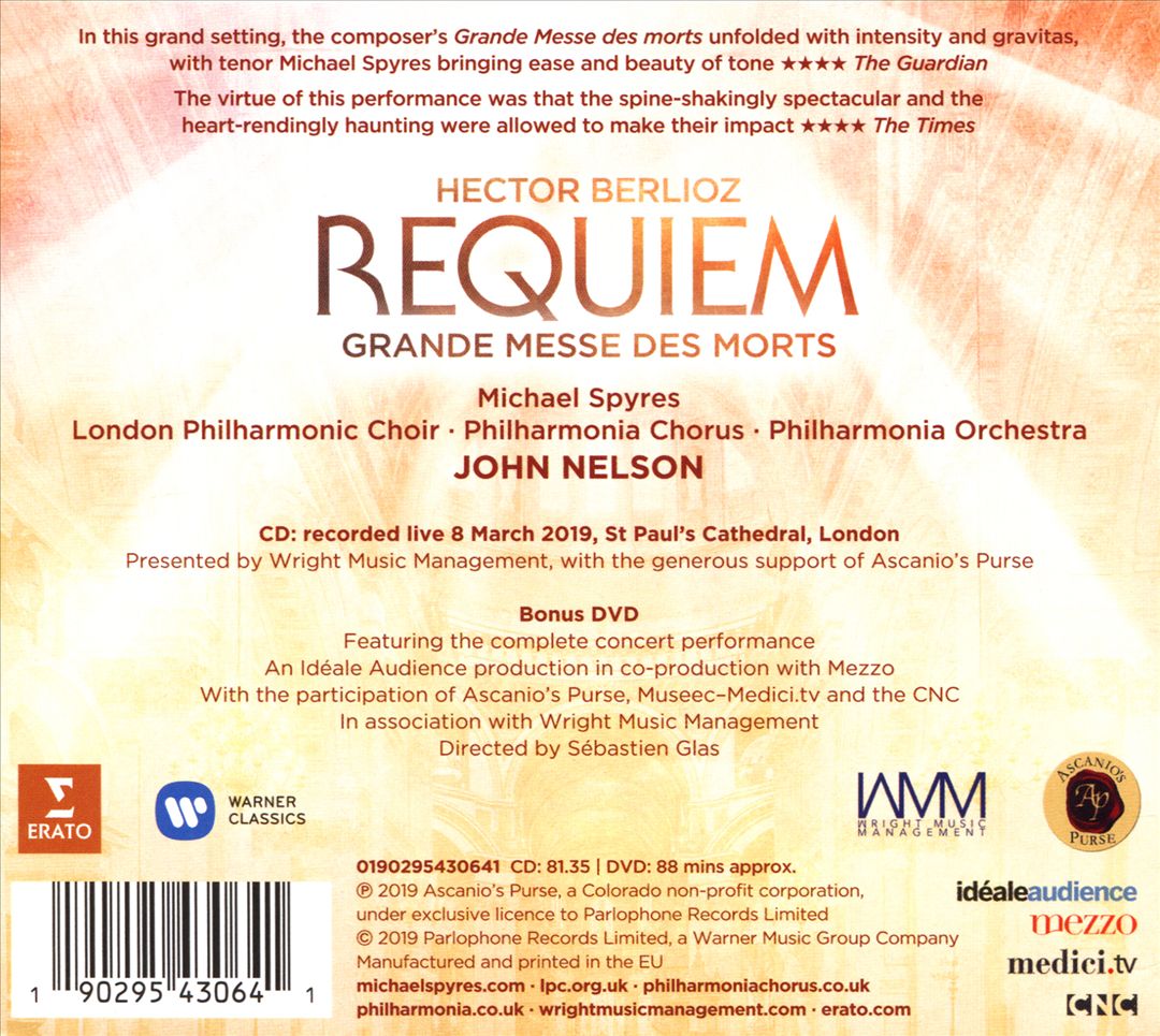 Hector Berlioz: Requiem (Grand Messe des Morts) cover art