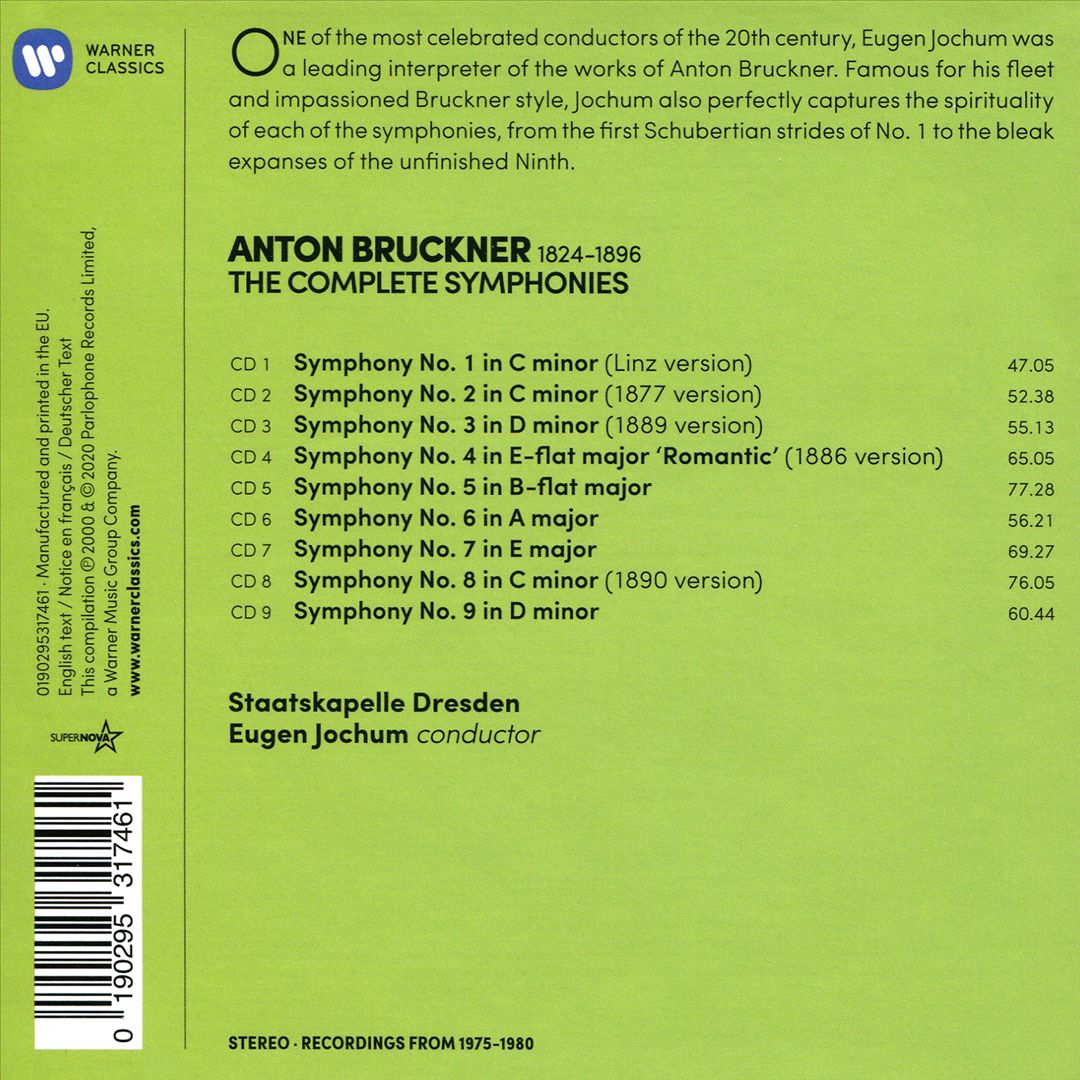 Bruckner: The 9 Symphonies cover art
