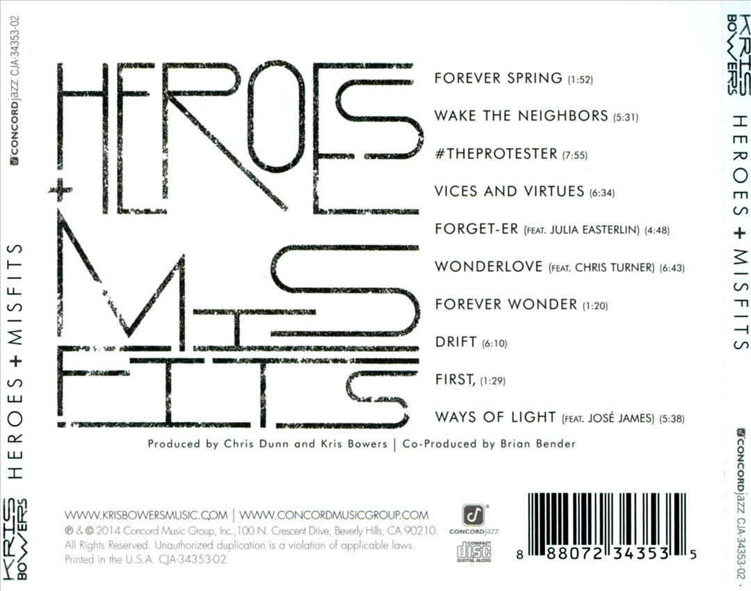 Heroes + Misfits cover art