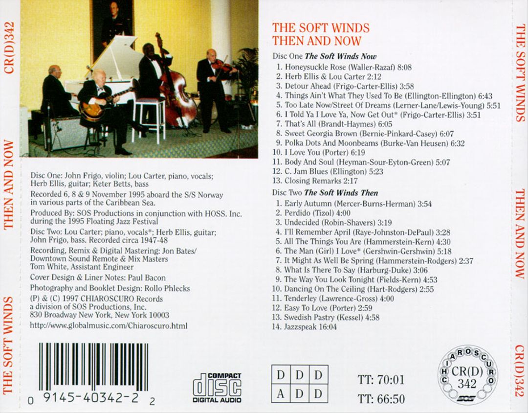 Then and Now: The Soft Winds, 1946-1996 cover art