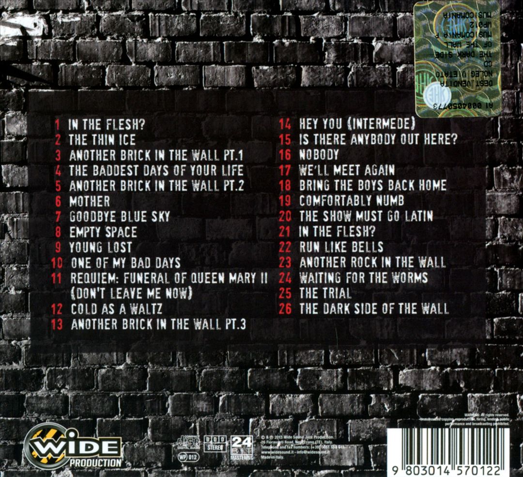 Dark Side of the Wall: 1979-2013 cover art