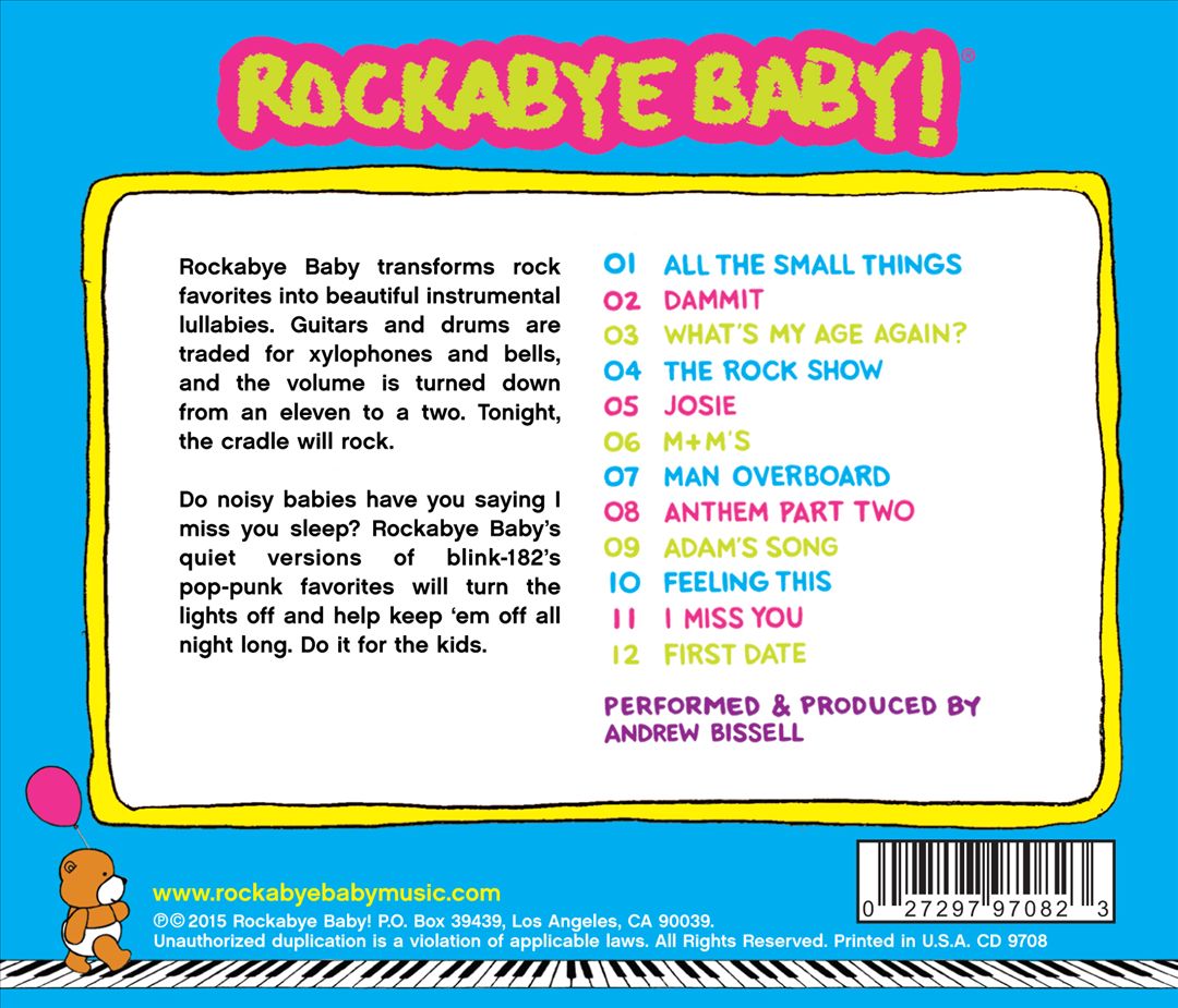 Lullaby Renditions of Blink 182 cover art