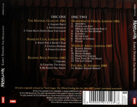 Early Stages: The Highlights (The Official Bootleg Collection 1982-1988) cover art