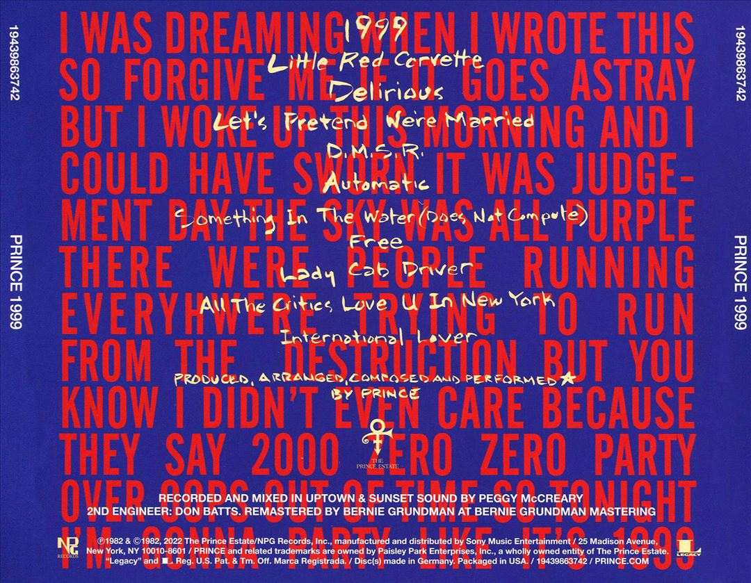 1999 cover art