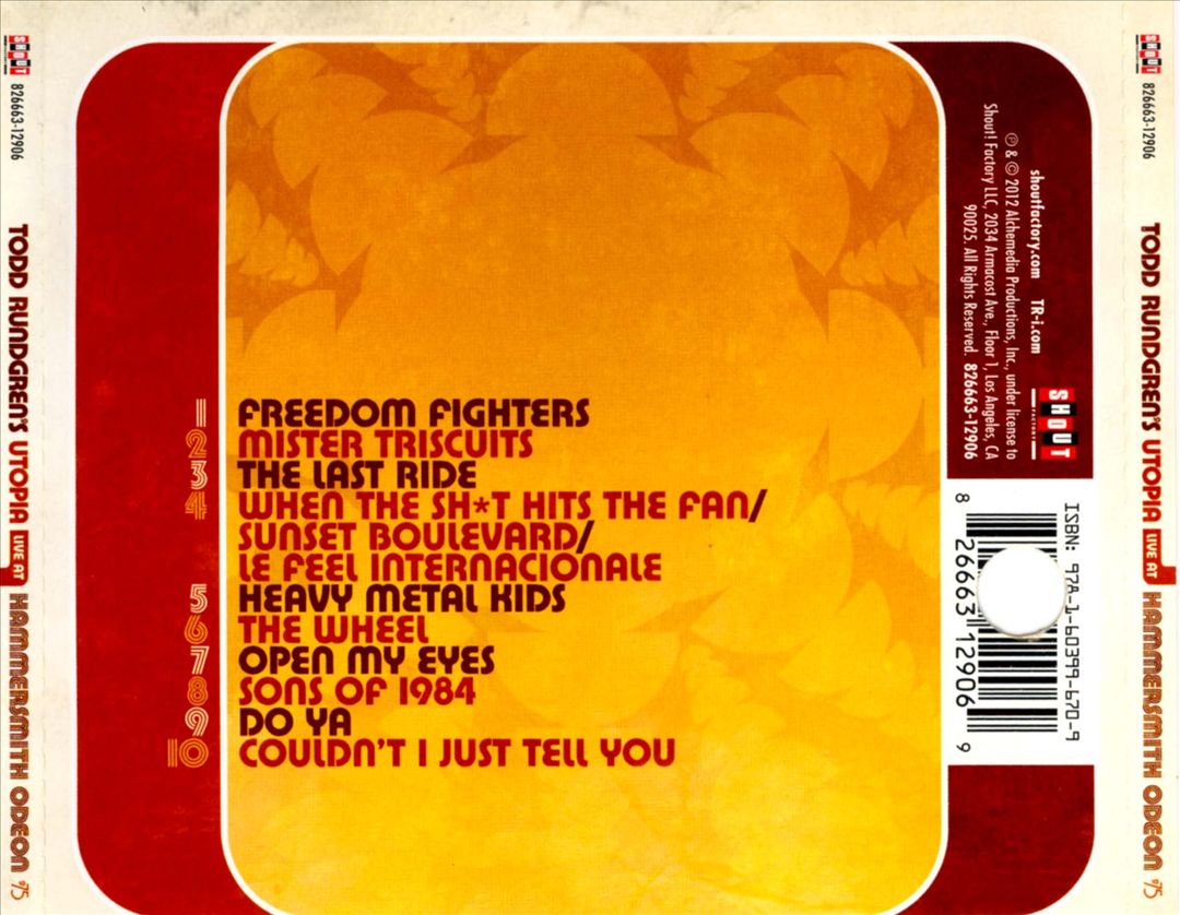 Live at Hammersmith Odeon '75 cover art