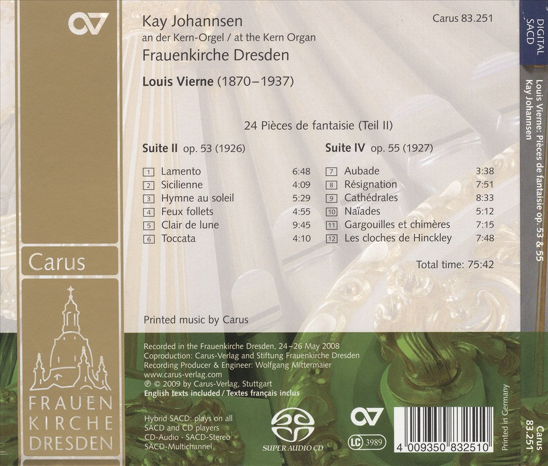 Louis Vierne: Pièces de Fantaisie Op. 53 & 55 cover art