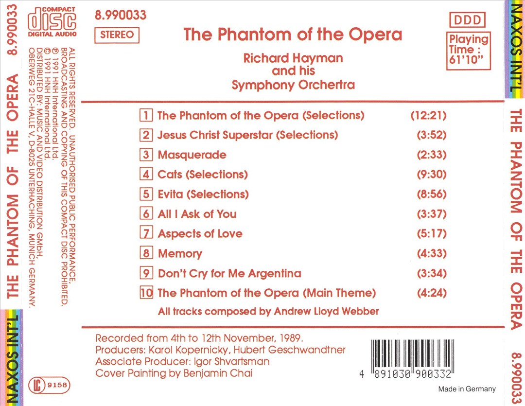 Phantom of the Opera cover art
