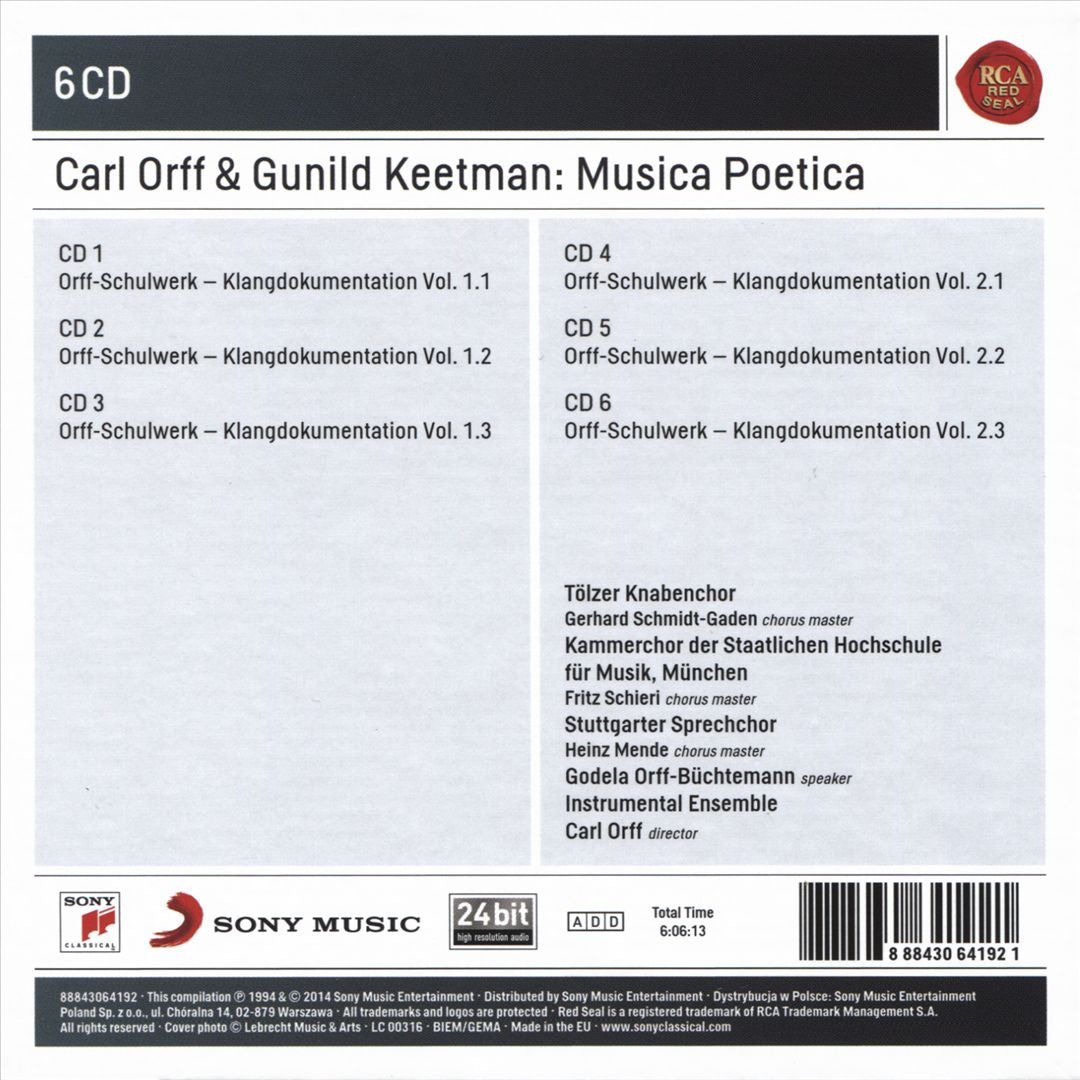 Carl Orff & Gunild Keetman: Musica Poetica (The Orff-Schulwerk) cover art