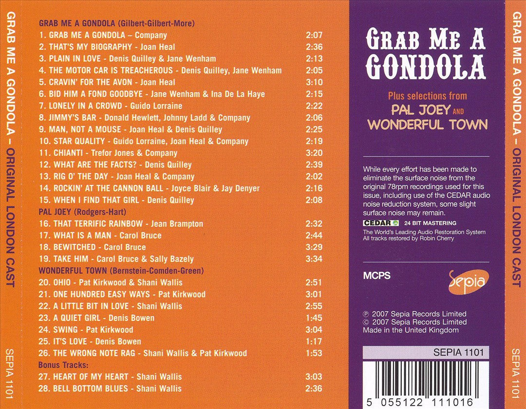 Grab Me a Gondola [Original London Cast] cover art