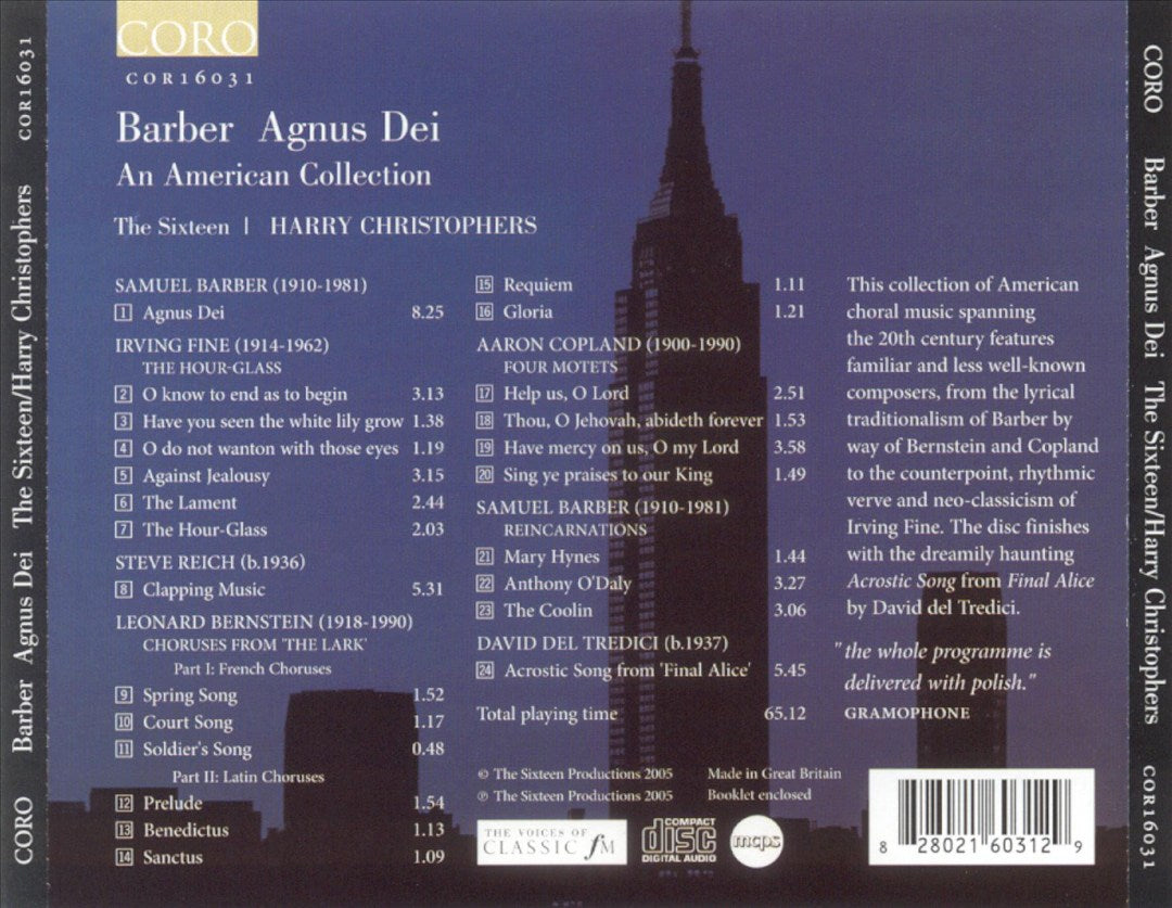 Barber: Agnus Dei - An American Collection cover art