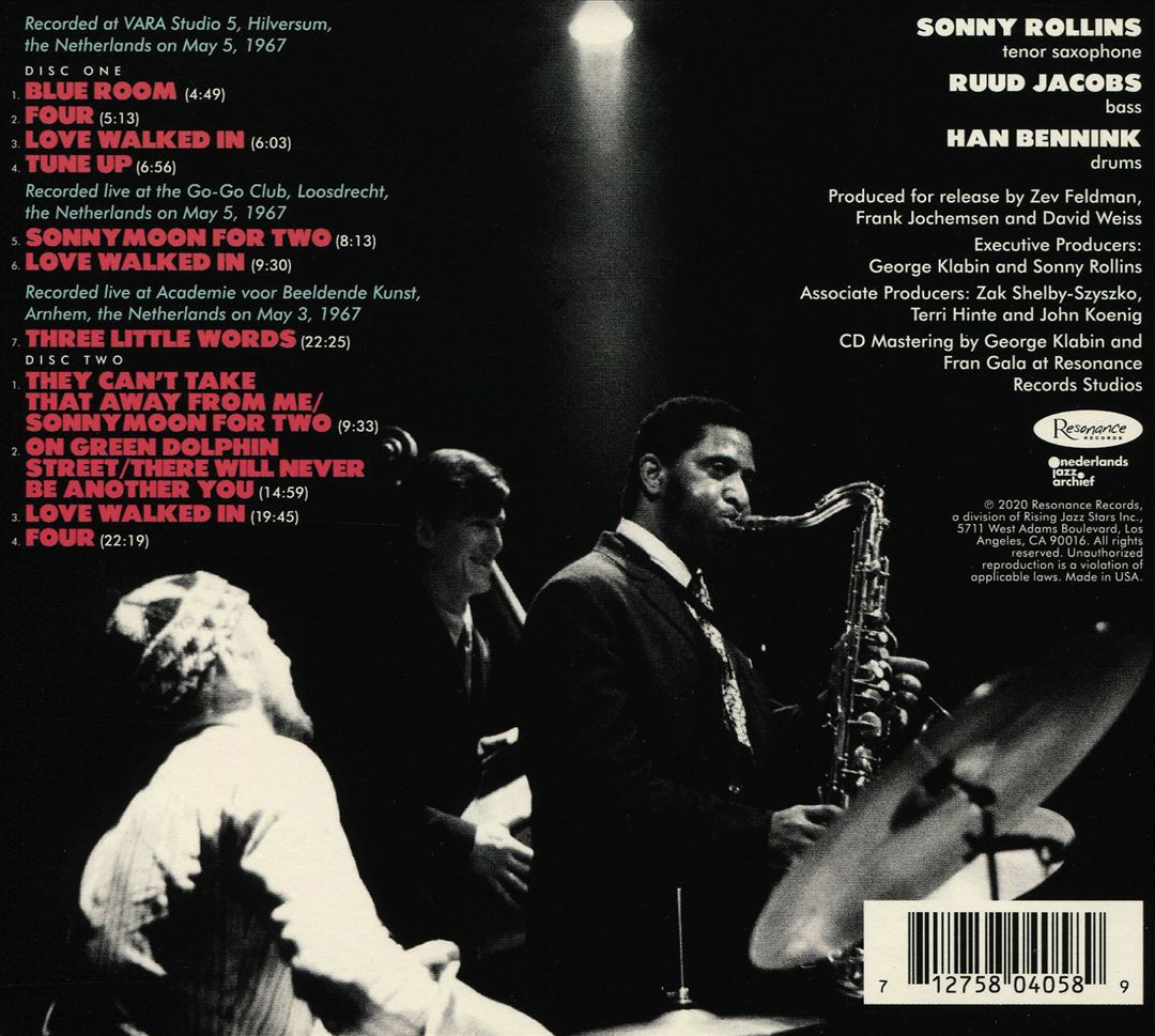 Rollins in Holland [The 1967 Studio & Live Recordings] cover art