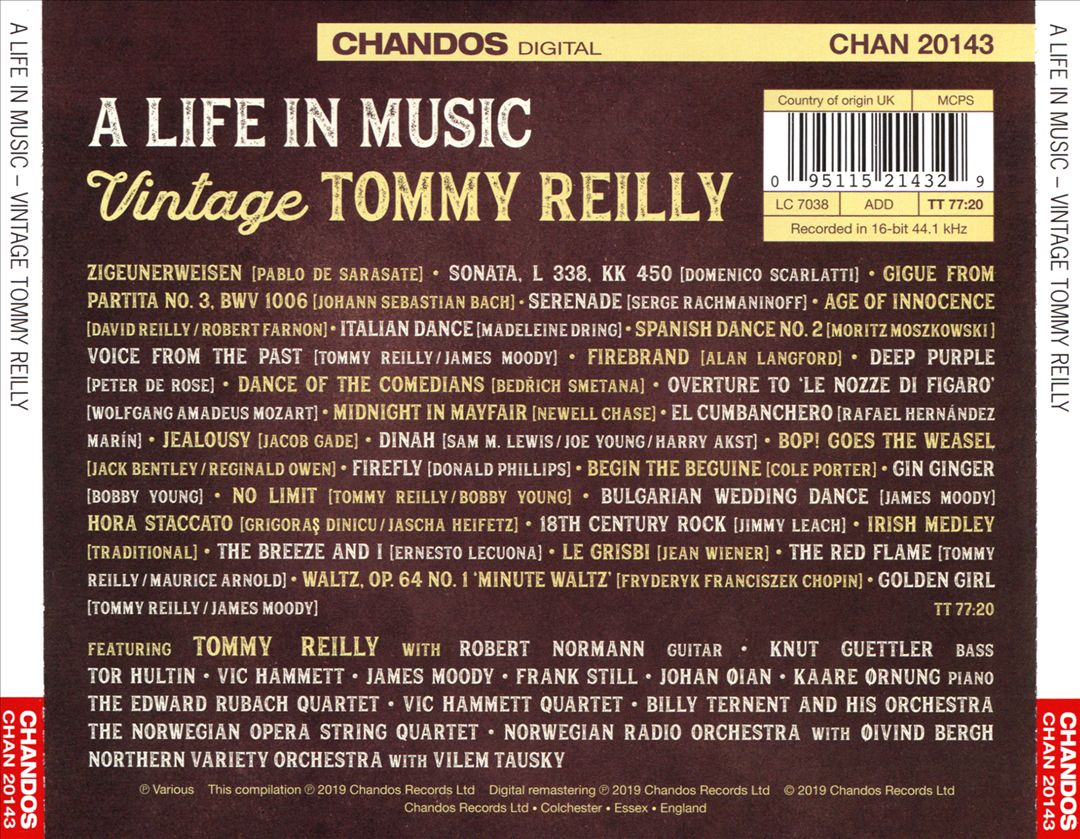 Life in Music: Vintage Tommy Reilly cover art