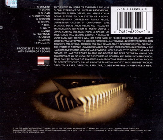 System of a Down cover art