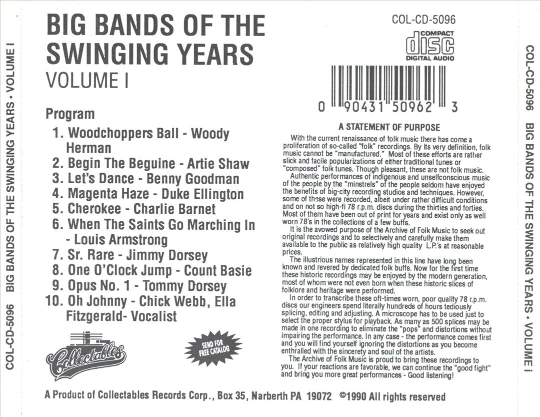 Big Bands of the Swinging Year, Vol. 1 cover art