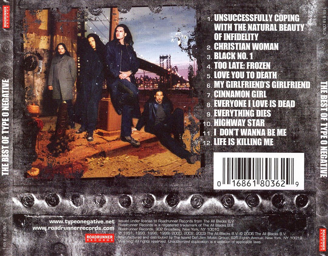 Best of Type O Negative cover art