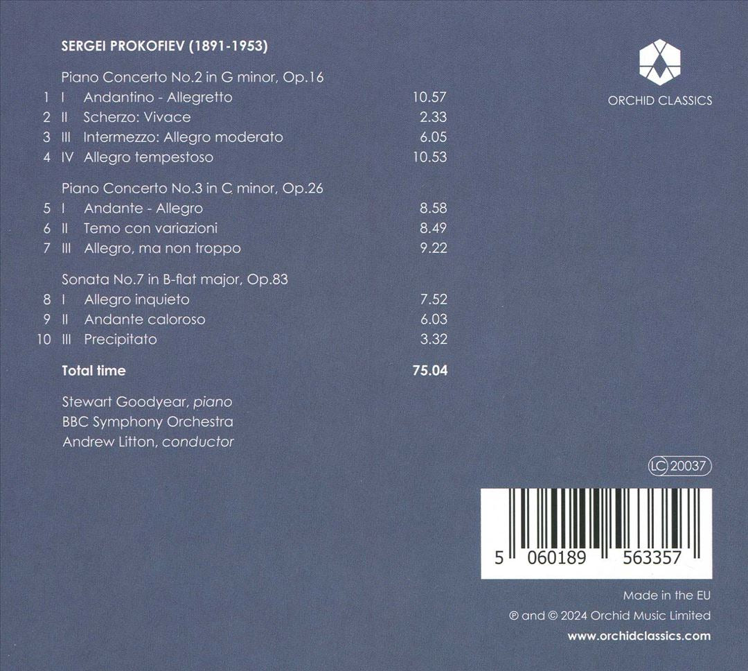 Prokofiev: Piano Concertos 2 & 3; Piano Sonata No. 7 cover art