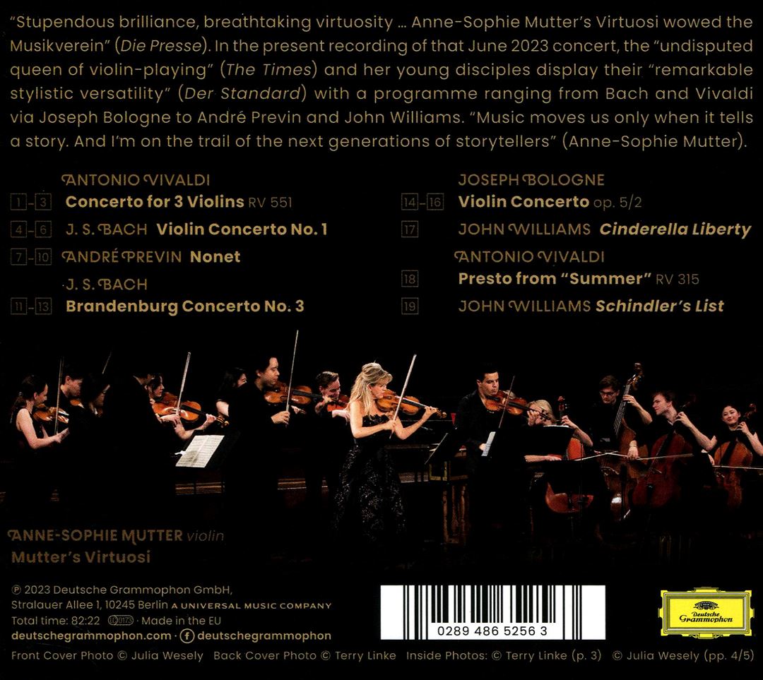 Bach, Bologne, Previn, Vivaldi, Williams cover art