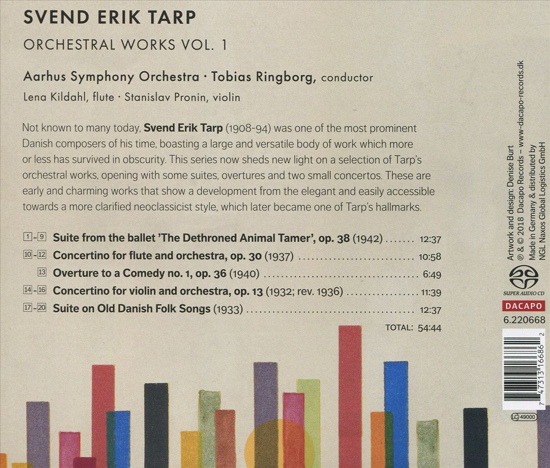 Svend Erik Tarp: Orchestral Works, Vol. 1 cover art