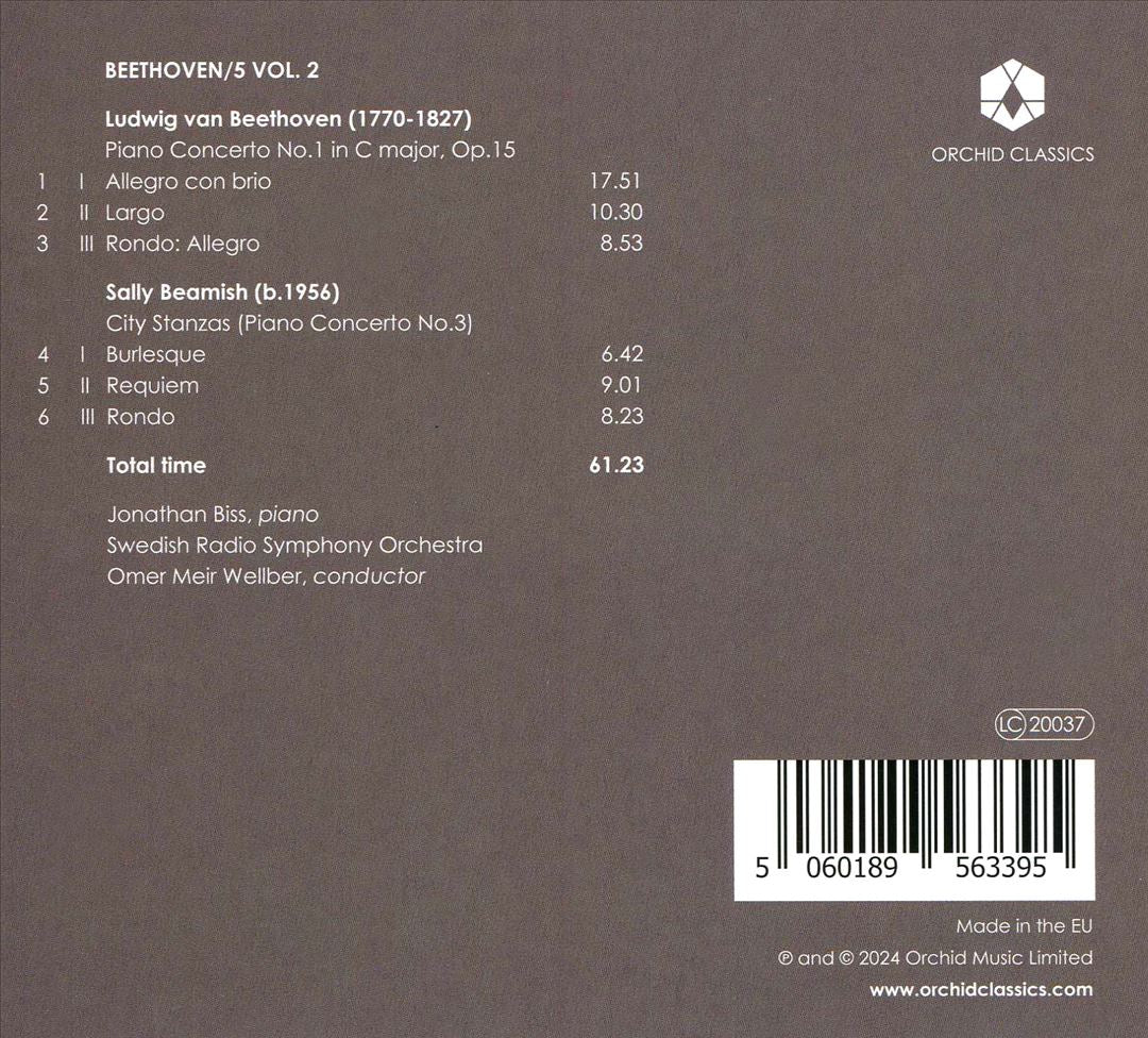 Beethoven 5, Vol. 2: Beethoven - Concerto No. 1, Sally Beamish - City Stanzas cover art
